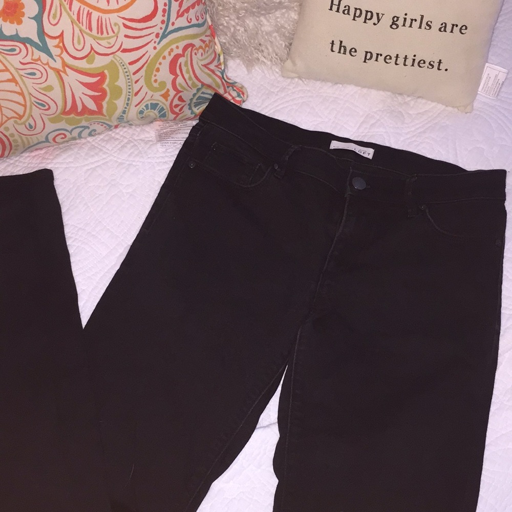 Ann Taylor Loft Black Stretch Jeans